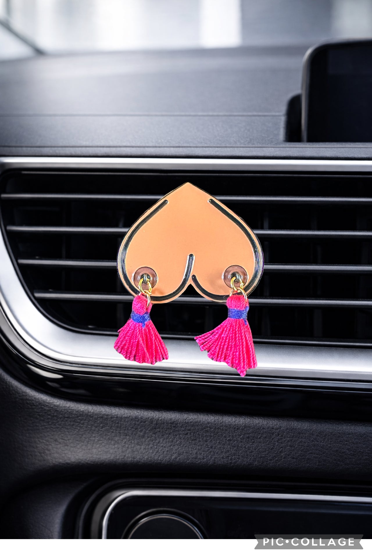 Bewbie Tassel Decor or Felt diffuser | Vent magnet | dark skin 1.5”