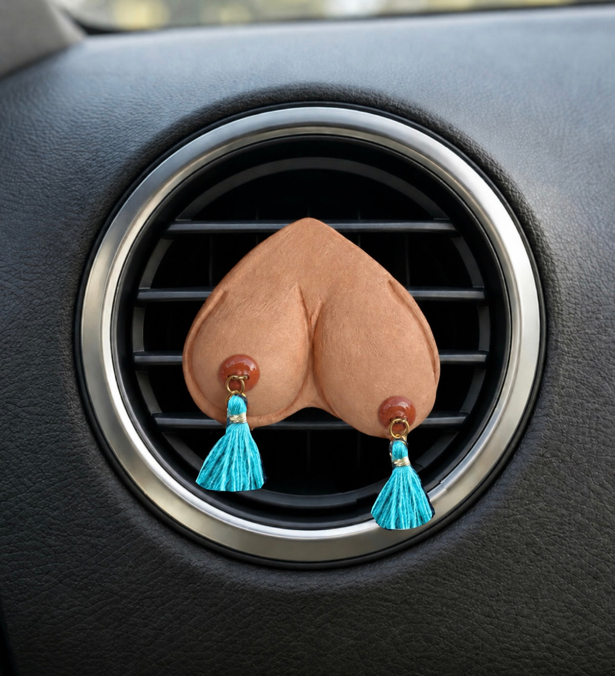 Preorder Big Lopsided Bewbie Tassel Clay Car Diffuser | Magnet | 1.5”