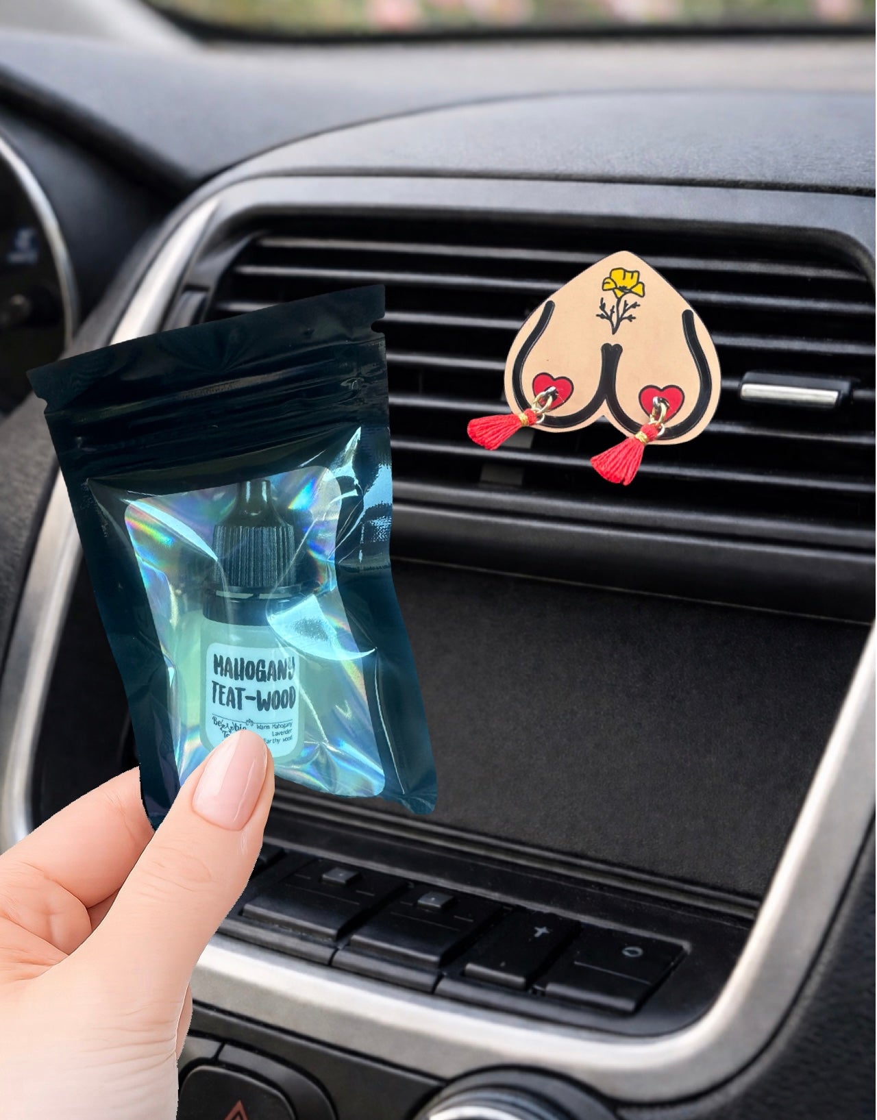 Red Poppy Bewbie Tassel 2pc piece Gift Set