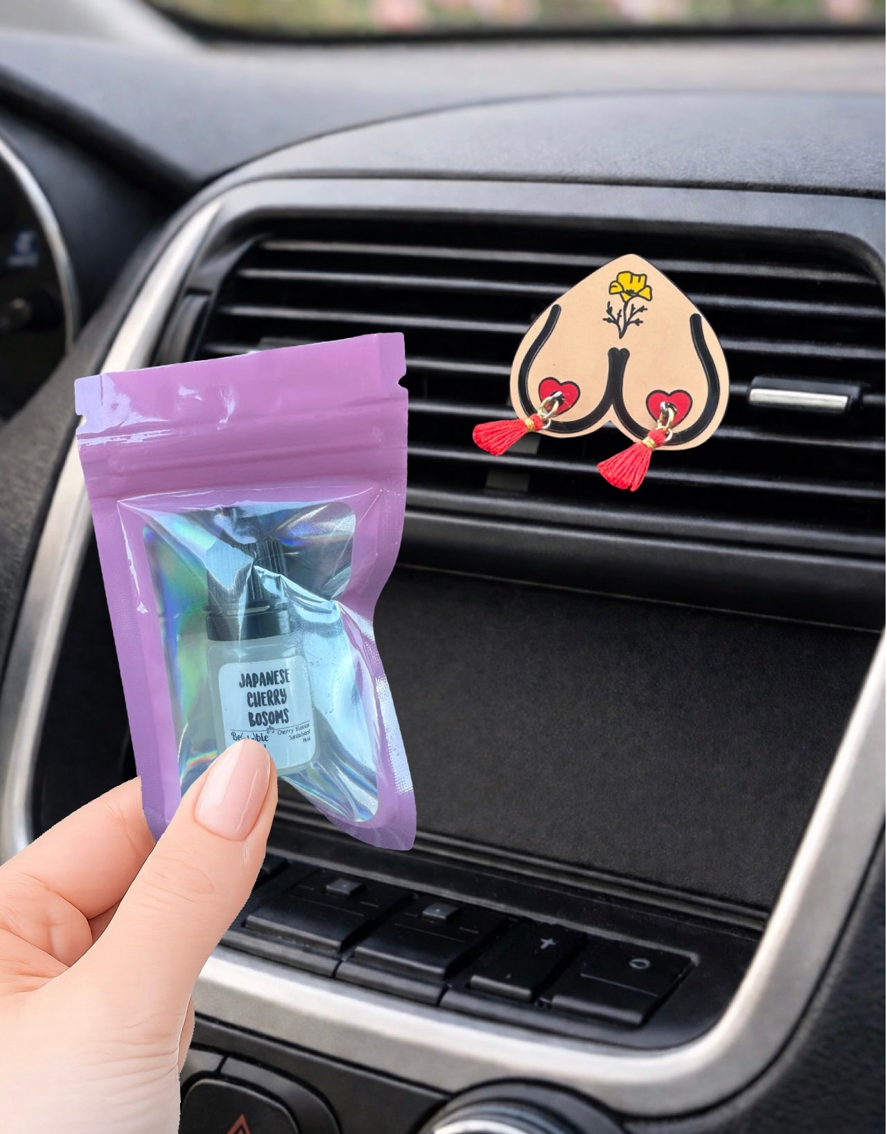 Red Poppy Bewbie Tassel 2pc piece Gift Set