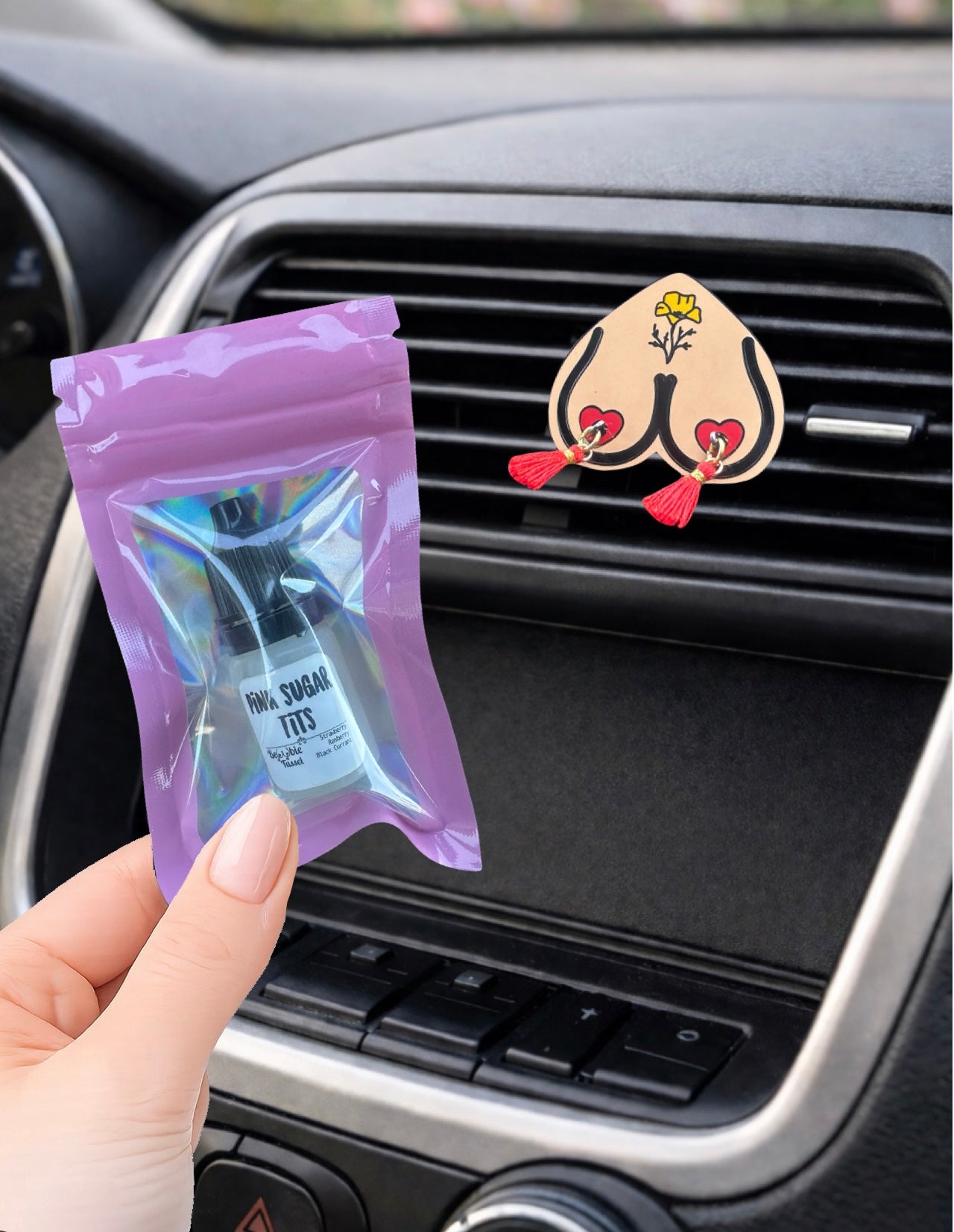 Red Poppy Bewbie Tassel 2pc piece Gift Set