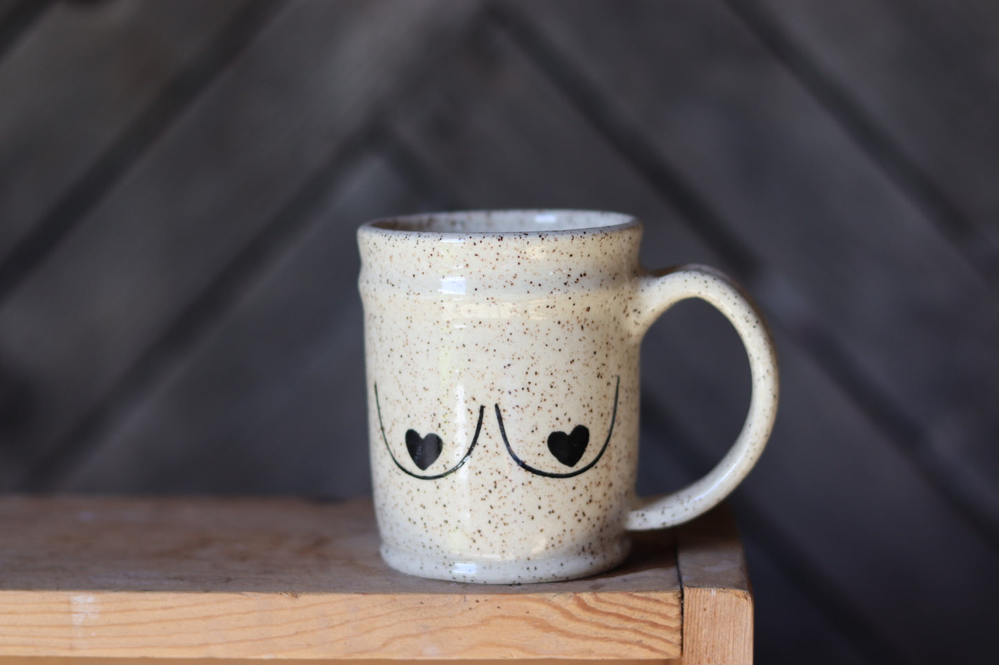 Boob Mug “But first coffee…” 12 oz.