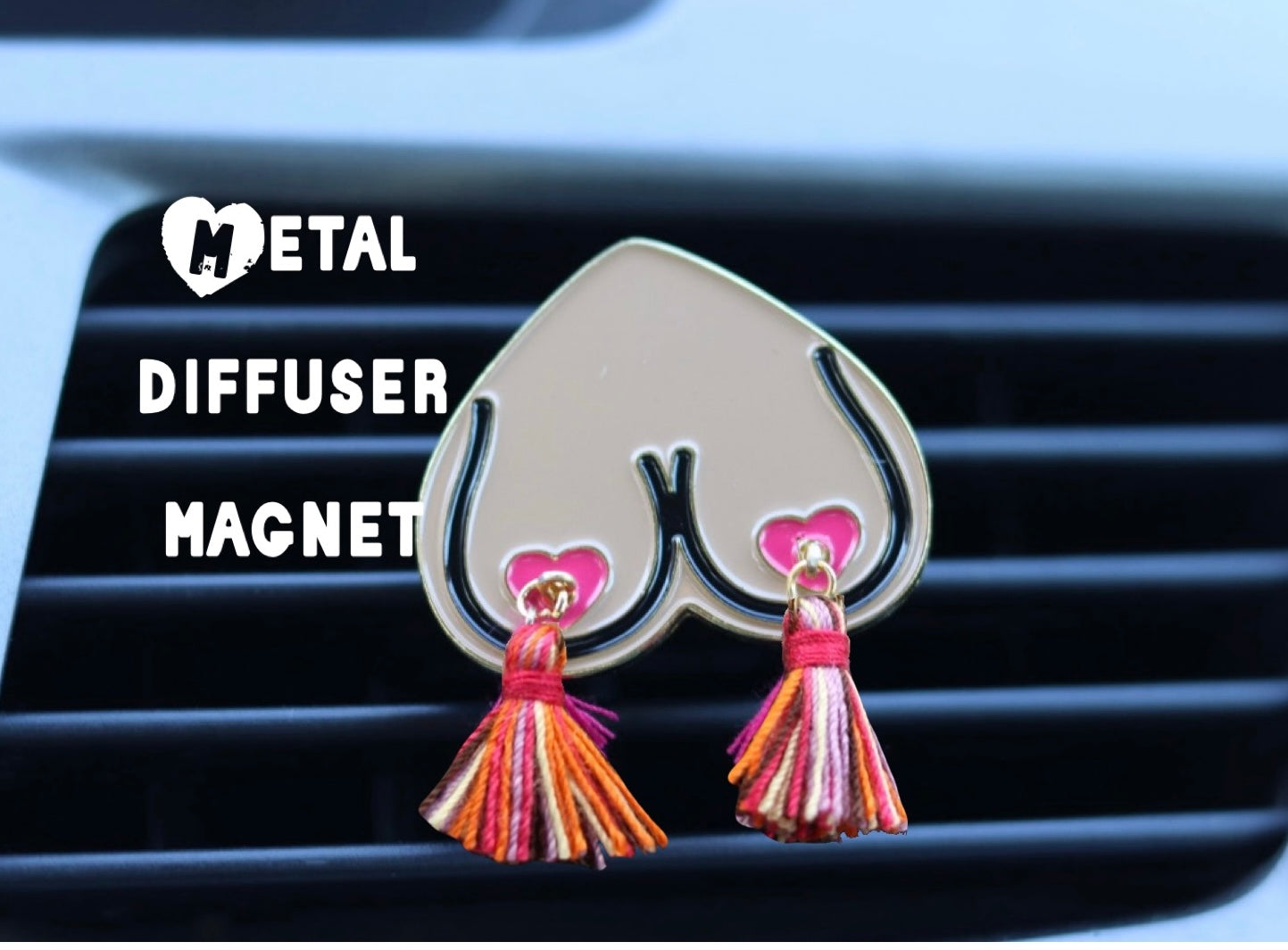 Bewbie Tassel | Magnet | Decor only or Felt diffuser | Light Skin/Hot Pink or Light Pink | 1.5"