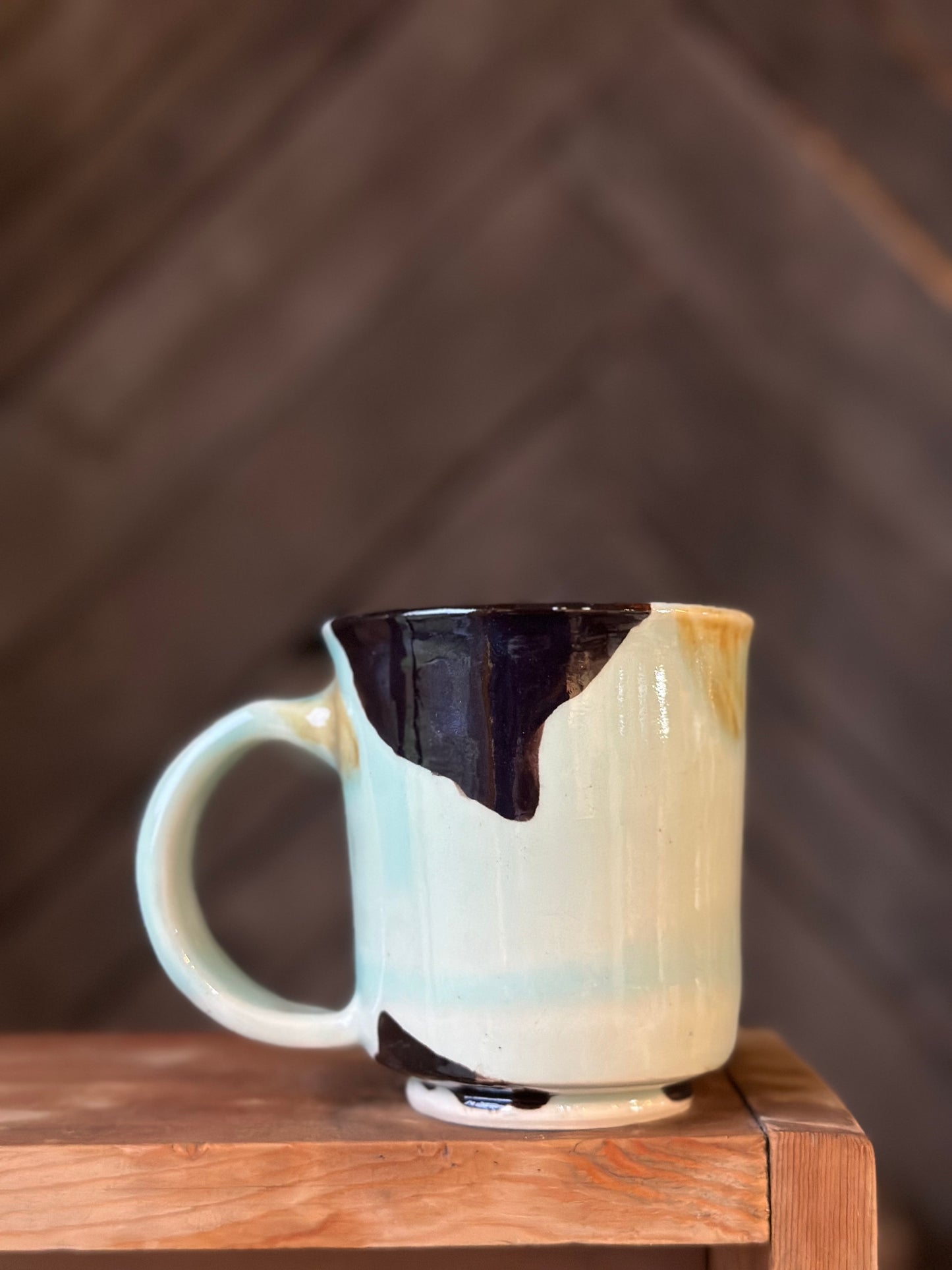 Boob Mug blue cow print 12 oz.