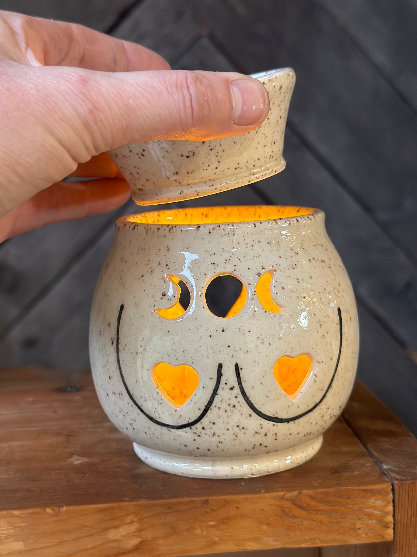 Speckled Boob Wax Melt Warmer Luminary