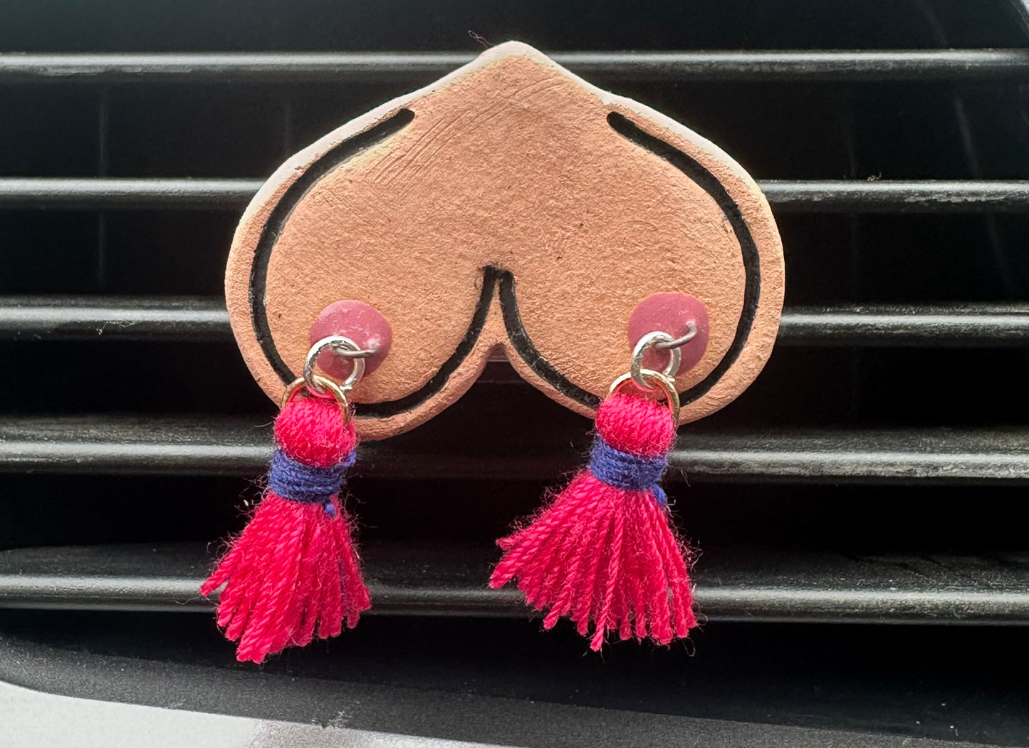 PREORDER Valentine’s Special! New! Clay Bewbie Tassel | Magnet or clip