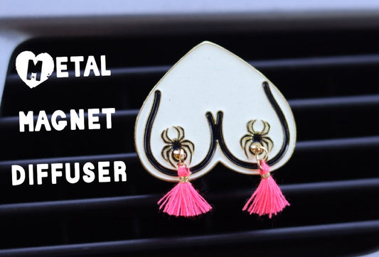 Glow in the Dark! Bewbie Tassel Felt Car Freshener | Magnet | Elvira 1.5" | Choose tassel color