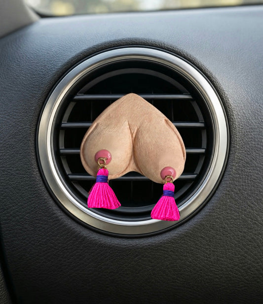 Preorder Big Lopsided Bewbie Tassel Clay Car Diffuser | Magnet | 1.5”