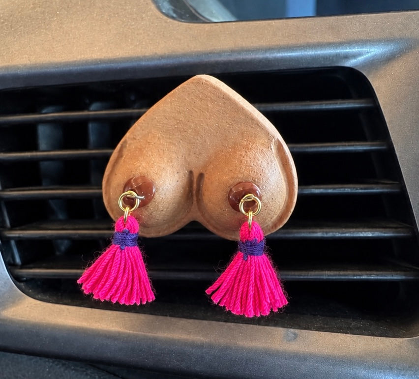 Preorder Ships Nov. 30th BIG! Bewbie Tassel Clay Car Diffuser | Magnet