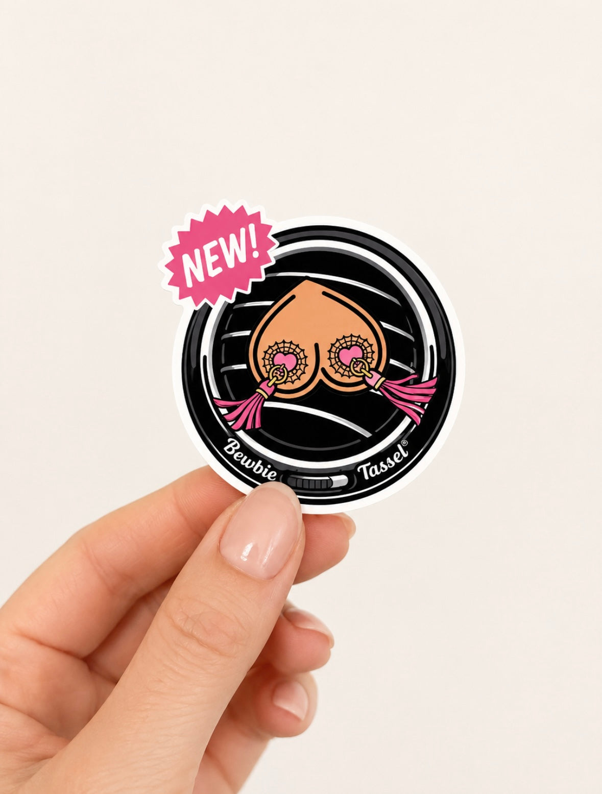 New! Bewbie Tassel 2” vinyl sticker