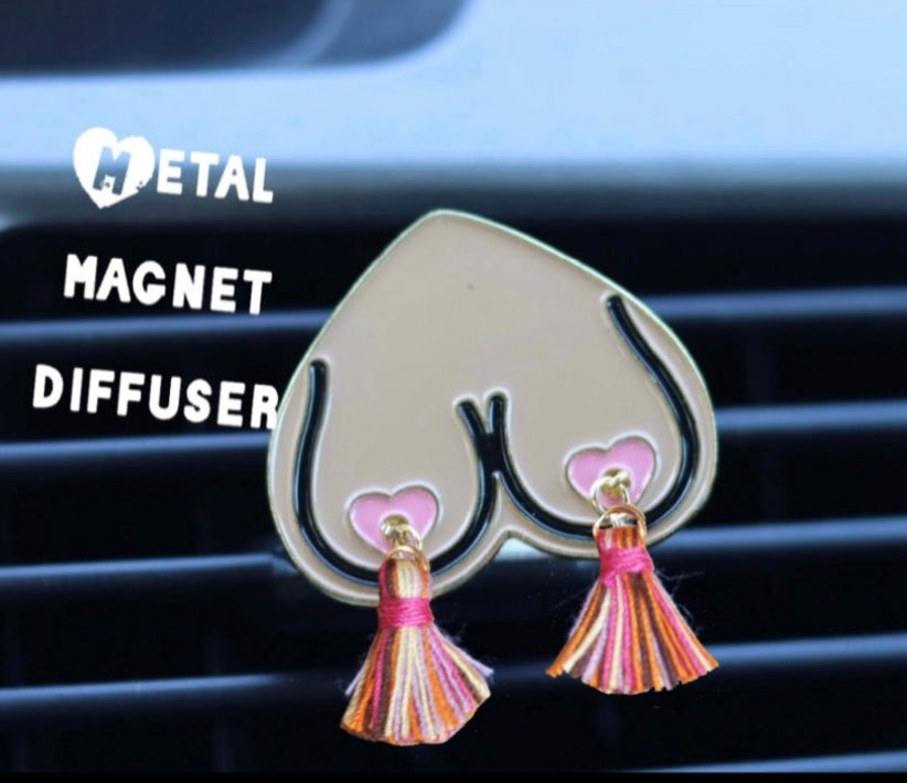 Bewbie Tassel | Magnet | Decor only or Felt diffuser | Light Skin/Hot Pink or Light Pink | 1.5"