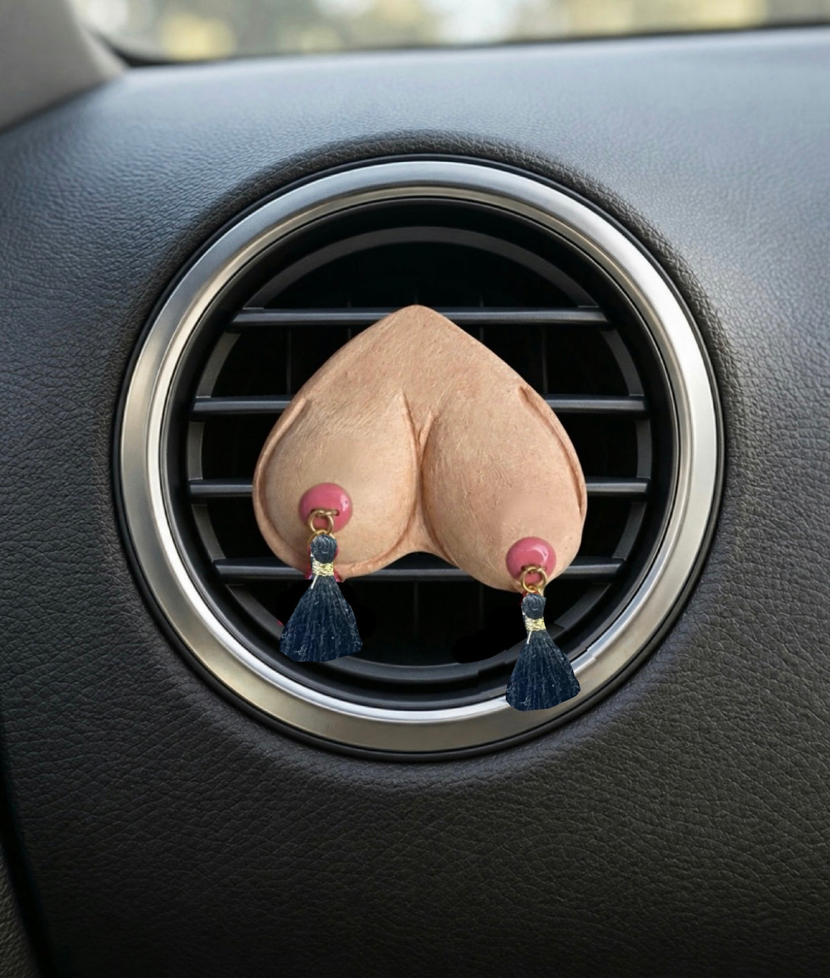 Preorder Big Lopsided Bewbie Tassel Clay Car Diffuser | Magnet | 1.5”