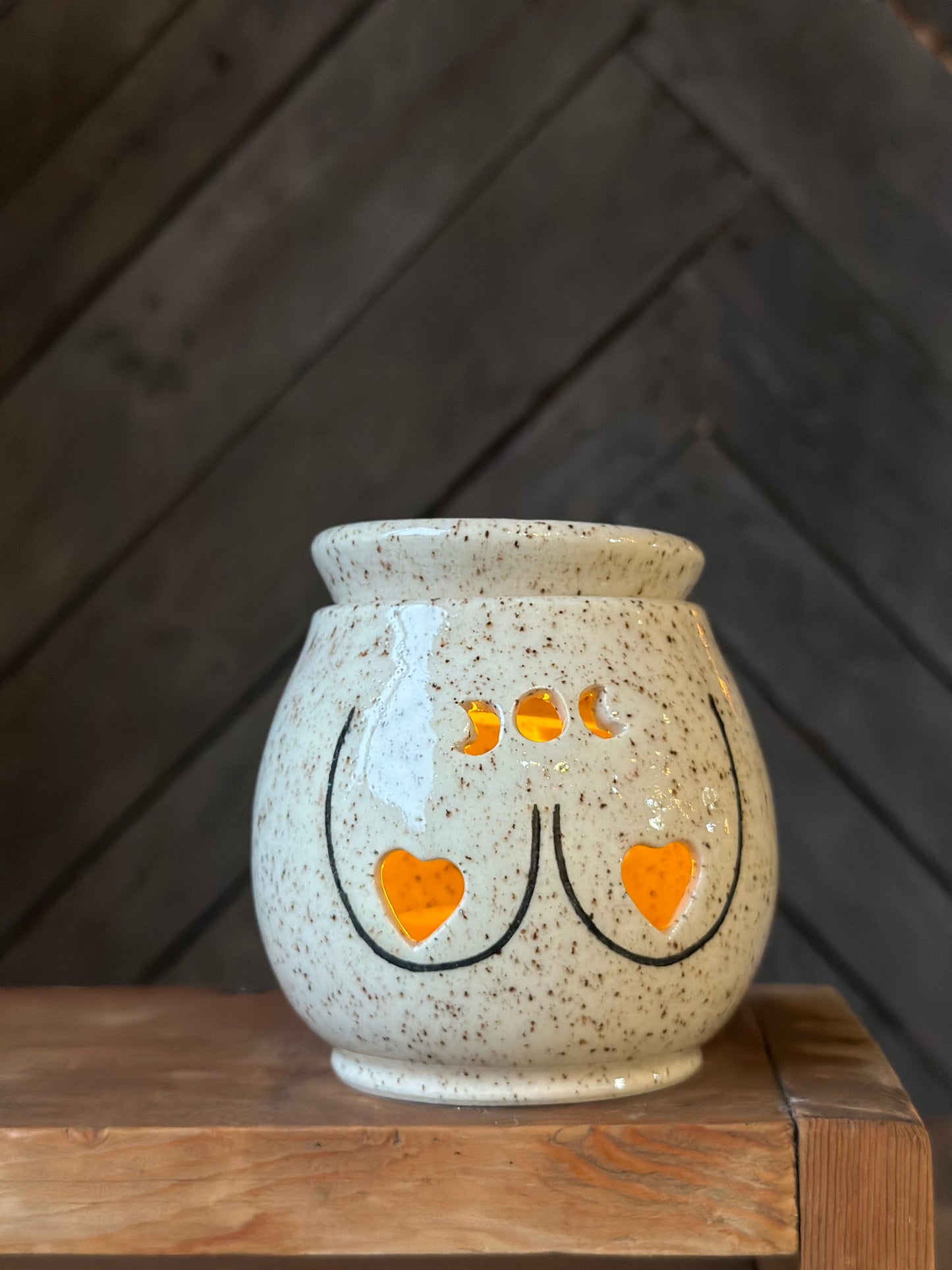 Speckled Boob Wax Melt Warmer Luminary