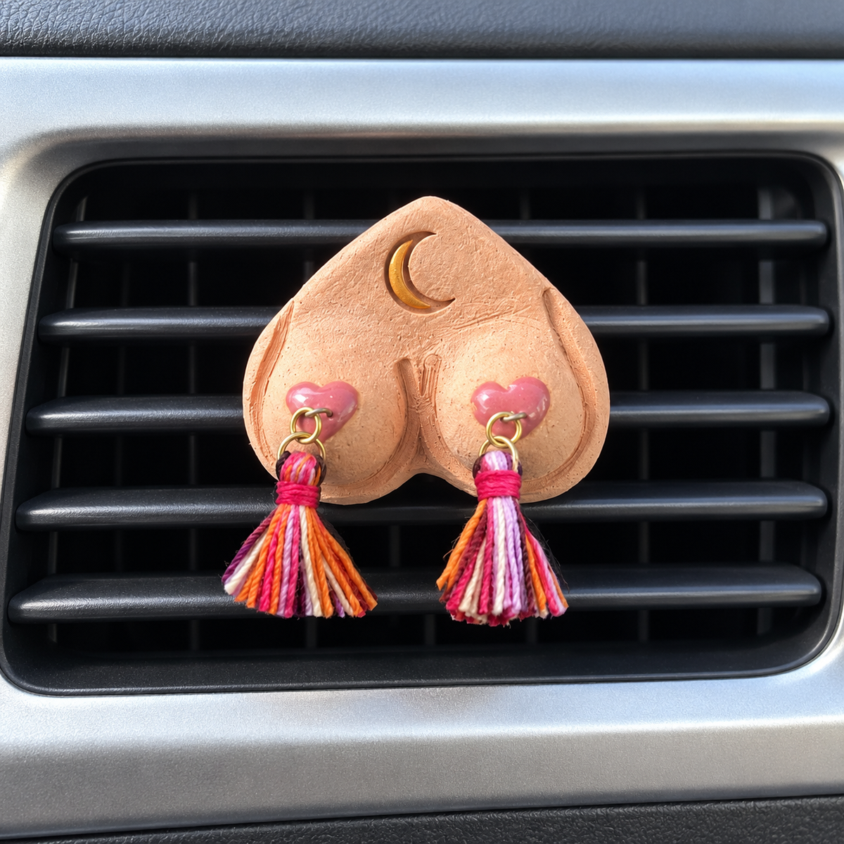 Preorder Ships Nov. 30th BIG! Bewbie Tassel Clay Car Diffuser | Magnet