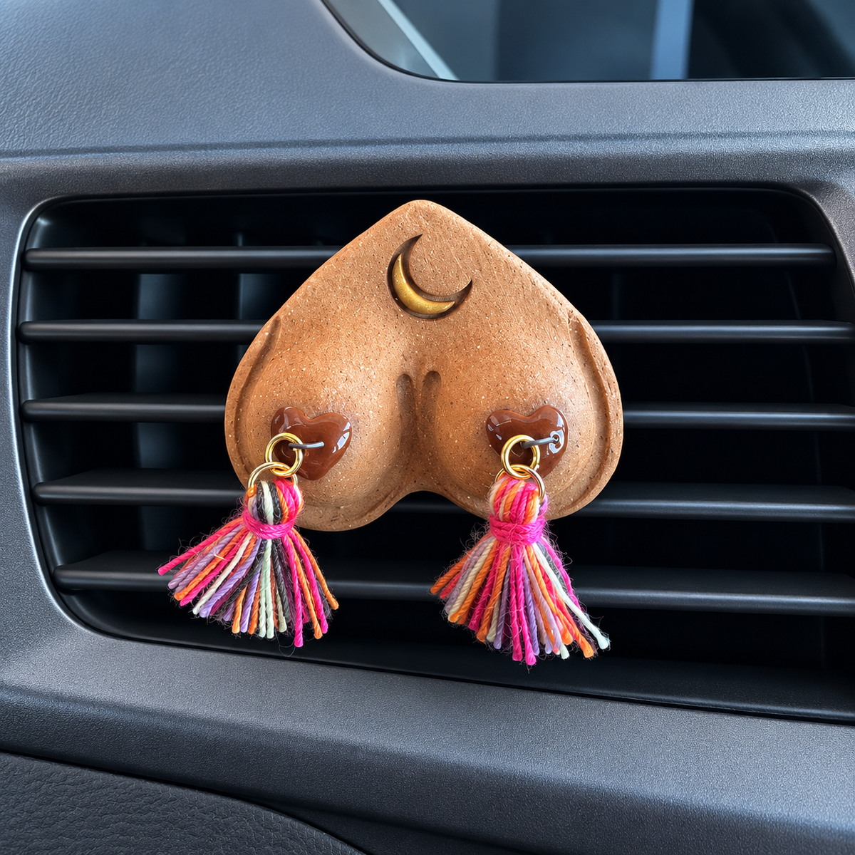 Preorder Ships Nov. 30th BIG! Bewbie Tassel Clay Car Diffuser | Magnet