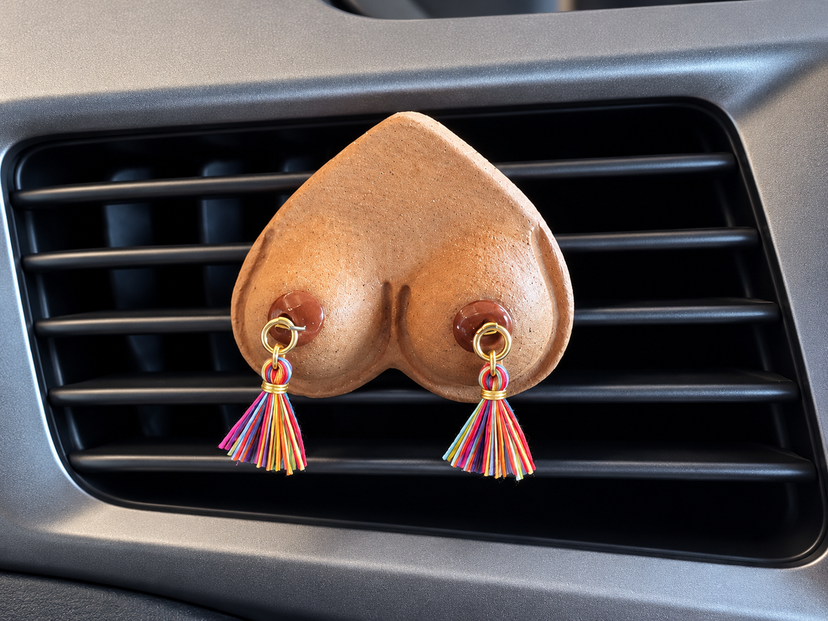 Preorder Ships Nov. 30th BIG! Bewbie Tassel Clay Car Diffuser | Magnet