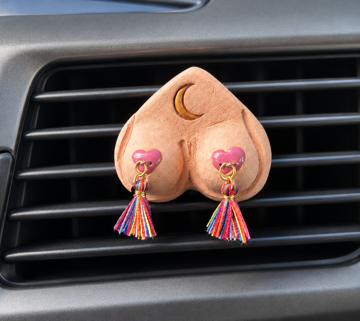 Preorder Ships Nov. 30th BIG! Bewbie Tassel Clay Car Diffuser | Magnet