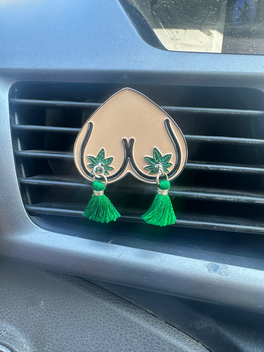 New! Cannabust Bewbie Tassel | Decor only or Felt diffuser | Magnet | light skin/1.5"