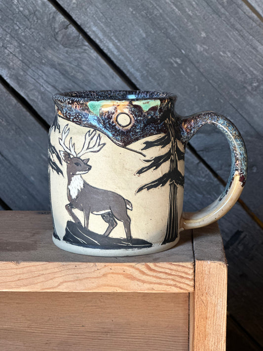 Custom deer mug for Shaye