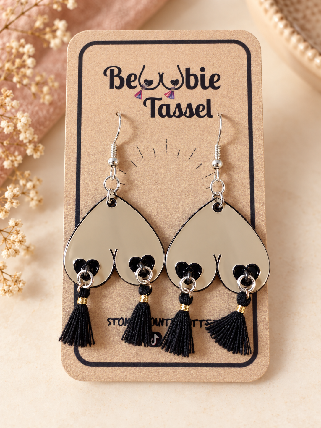 Bewbie Tassel 1" Earrings | 925 Sterling Silver hook/Choose color