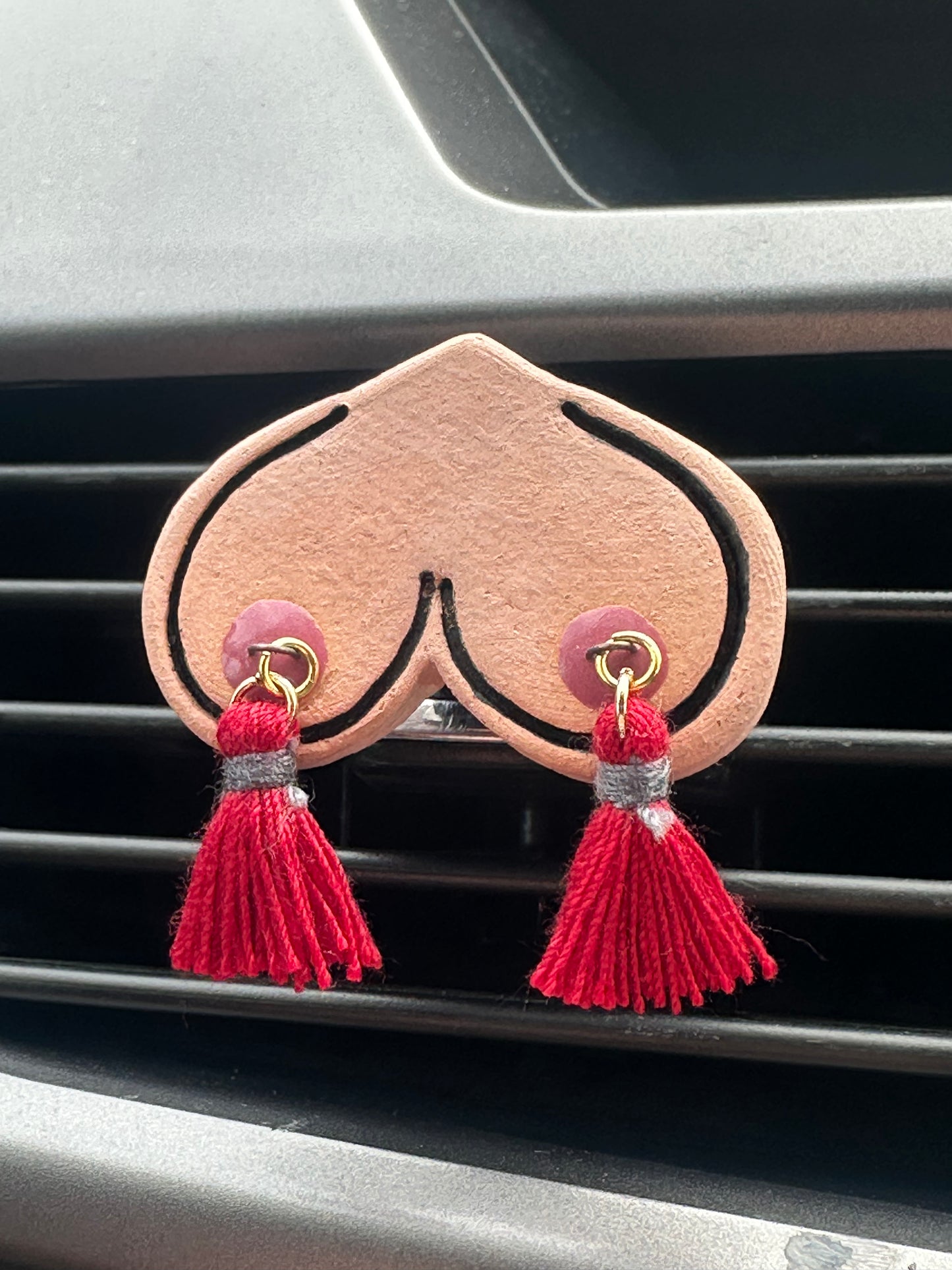 Valentine 2 pc Clay Bewbie Tassel Gift Set